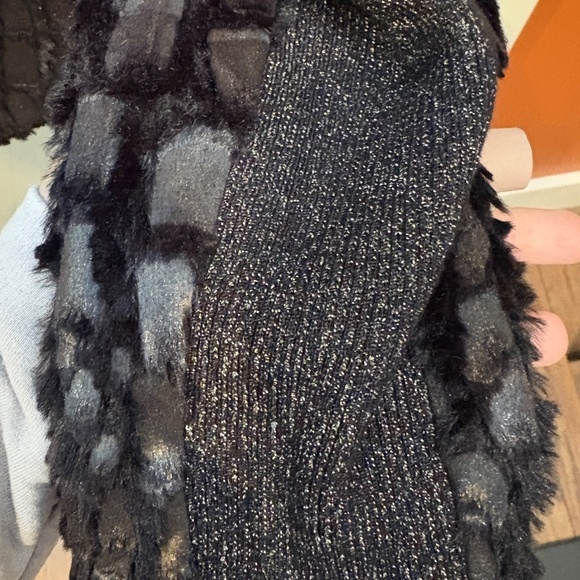 XS Black Alberto Makali Textured Shimmer Blazer - Picture 6 of 6